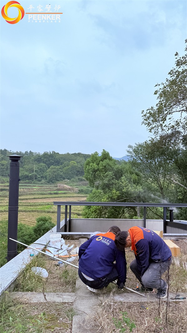 益阳自建别墅丹麦Morso 2140铸铁火炉安装.jpg