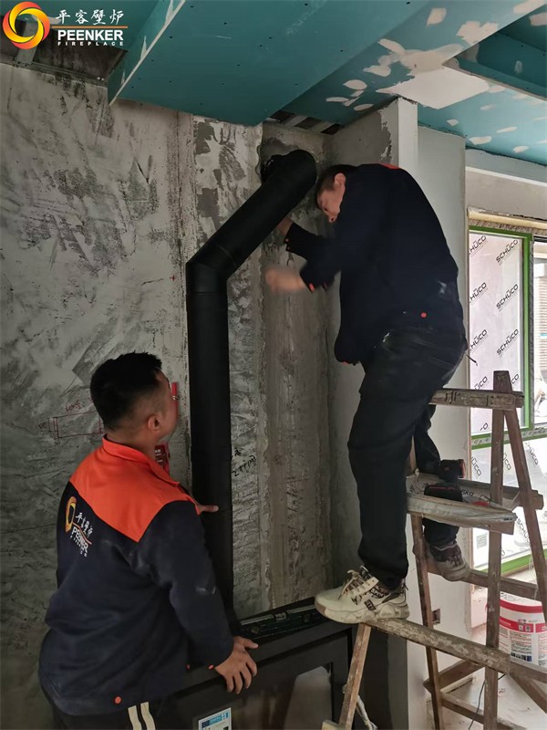 苏州檀宫二期丹麦Morso 5660嵌入式壁炉安装.jpg