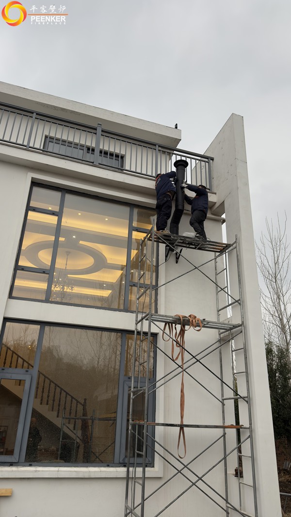 盱眙自建别墅丹麦Morso 3640铸铁火炉安装.jpg