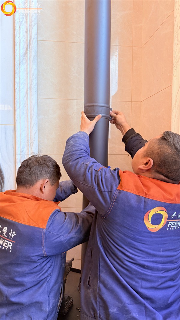 盱眙自建别墅丹麦Morso 3640铸铁火炉安装.jpg