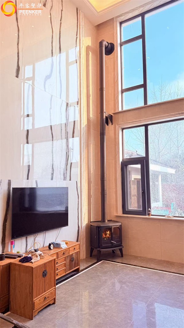 盱眙自建别墅丹麦Morso 3640铸铁火炉安装.jpg