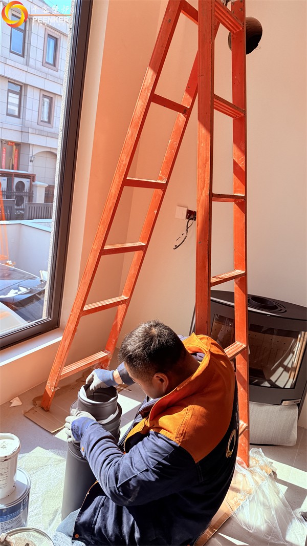 南京路易庄园别墅丹麦Aduro 15钢板壁炉安装.jpg